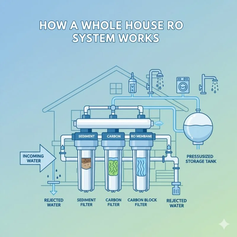 Professional reverse osmosis water filter system installed in a Costa Blanca home by waterfilter.casa